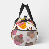 Cupcake Muster, Muffin Muster, Schokolade, Herz Duffle Bag (Rechts)