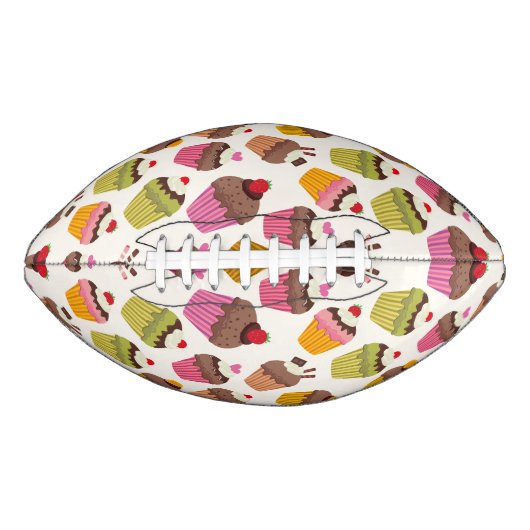 Cupcake Muster, Muffin Muster, Schokolade, Herz Football (Vorderseite)