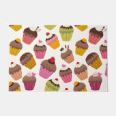 Cupcake Muster, Muffin Muster, Schokolade, Herz Fußmatte (Vorderseite)