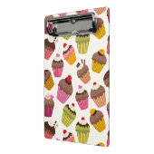 Cupcake Muster, Muffin Muster, Schokolade, Herz Mini Klemmbrett (Gewinkelt2)