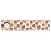 Cupcake Muster, Muffin Muster, Schokolade, Herz Namensplakette (Vorderseite)