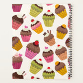 Cupcake Muster, Muffin Muster, Schokolade, Herz Planer (Rückseite)