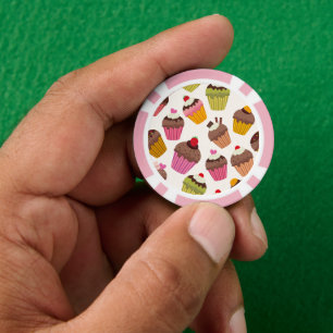 Cupcake Muster, Muffin Muster, Schokolade, Herz Pokerchips