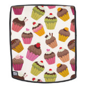 Cupcake Muster, Muffin Muster, Schokolade, Herz Rucksack (Abnehmbare Front)
