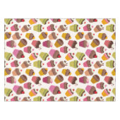 Cupcake Muster, Muffin Muster, Schokolade, Herz Tischdecke (Vorderseite (Horizontal))