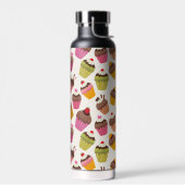 Cupcake Muster, Muffin Muster, Schokolade, Herz Trinkflasche (Links)