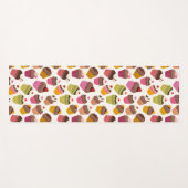 Cupcake Muster, Muffin Muster, Schokolade, Herz Yogamatte (Vorderseite (Horizontal))