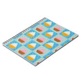 Cupcake-Muster Notizblock (Linke Seite)