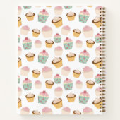 Cupcake Muster Personalisiert Notizblock (Rückseite)