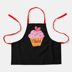 Cupcake NAME Backen benutzerdefinierte Schürze Aq