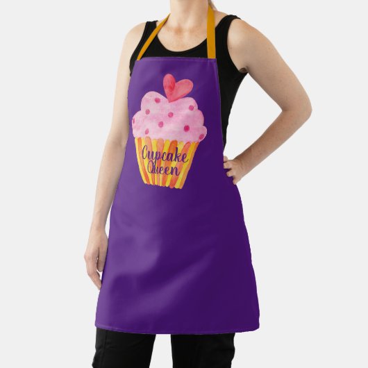 Cupcake NAME Backen benutzerdefinierte Schürze Aqu (InSitu)