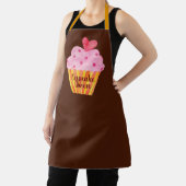 Cupcake NAME Backen benutzerdefinierte Schürze Aqu (InSitu)