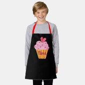 Cupcake NAME Backen benutzerdefinierte Schürze Aqu (Getragen)