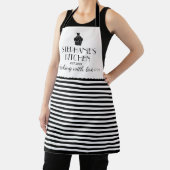 Cupcake Name Backen mit Liebe Streifen Schwarze Sc Schürze (InSitu)