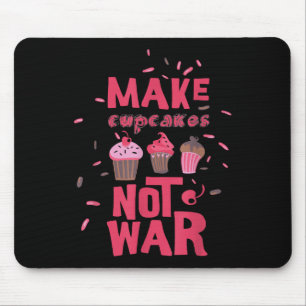 Cupcake nicht Krieg Mousepad