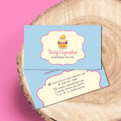 Cupcake Niedlich Baker Süßigkeiten Visitenkarte