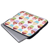 Cupcake-Notebook-Fall Laptopschutzhülle (Vorne Knopf)