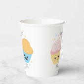 Cupcake oder Stud Muffin Gender Reveal Pappbecher (Links)