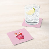 Cupcake-Papieruntersetzer Rechteckiger Pappuntersetzer (Vor Ort)