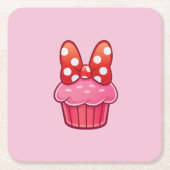 Cupcake-Papieruntersetzer Rechteckiger Pappuntersetzer (Vorderseite)