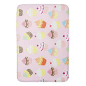 Cupcake Party Bath Mat Badematte (Vorderseite Vertikal)
