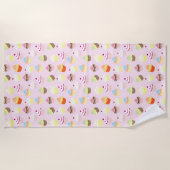 Cupcake Party Beach Handtuch (Vorderseite)