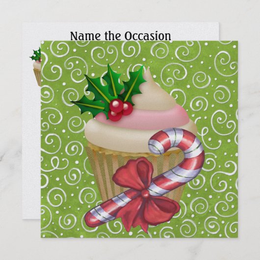 Cupcake - Party Einladung - SRF (Vorne/Hinten)