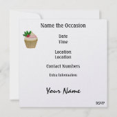 Cupcake - Party Einladung - SRF (Rückseite)