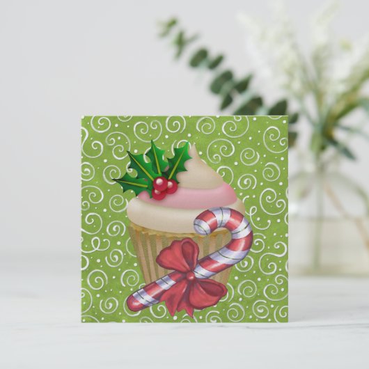 Cupcake - Party Einladung - SRF (Stehend Vorderseite)