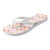 Cupcake Party Flip Flops Badesandalen (Schrägansicht)