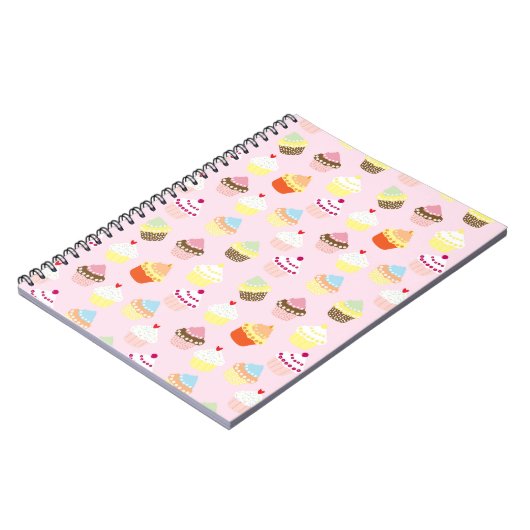 Cupcake Party Foto Notebook Notizblock (Linke Seite)