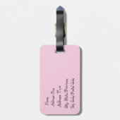 Cupcake Party Gepäckmarke Gepäckanhänger (Rückseite vertikal)