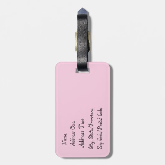 Cupcake Party Gepäckmarke Gepäckanhänger (Rückseite vertikal)