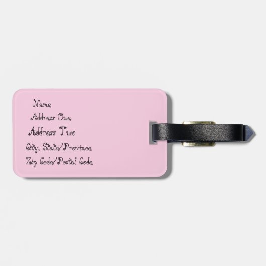 Cupcake Party Gepäckmarke Gepäckanhänger (Rückseite horizontal)