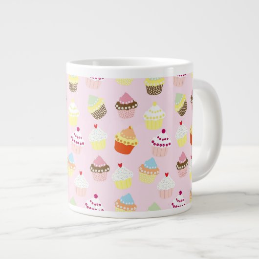 Cupcake Party Jumbo-Tasse (Vorderseite Rechts)