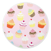 Cupcake Party Knob Keramikknauf (Vorderseite)