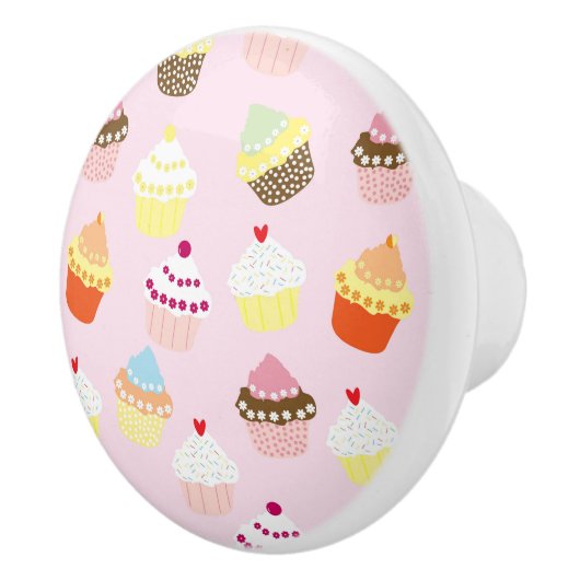 Cupcake Party Knob Keramikknauf (Rechts)