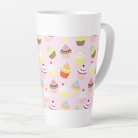 Cupcake Party Milchtasse (Rechte Ecke)