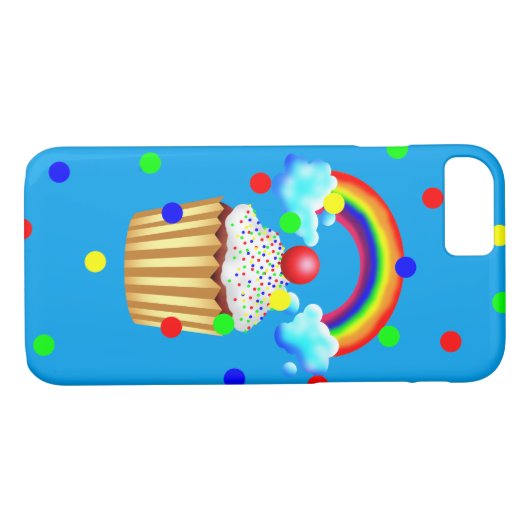 Cupcake-Party mit Regenbogen und Sprinklen Case-Mate iPhone Hülle (Rückseite (Horizontal))