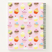 Cupcake Party Notebook Notizblock (Rückseite)