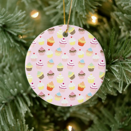 Cupcake Party Ornament (Baum)