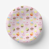 Cupcake Party Paper Bowls Pappteller (Vorderseite)