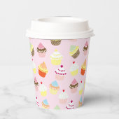 Cupcake Party Paper Cups Pappbecher (Rückseite)