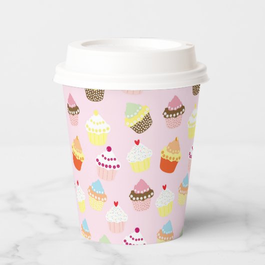 Cupcake Party Paper Cups Pappbecher (Vorderseite)