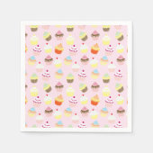 Cupcake Party Paper Napkins Serviette (Vorderseite)