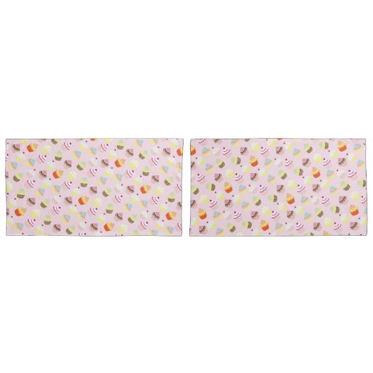 Cupcake Party Pillowcases Kissenbezug (Vorderseite-Set)