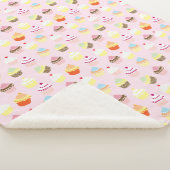 Cupcake Party Sherpa Blanket Sherpadecke (3/4)