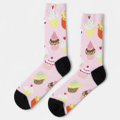 Cupcake Party Socken (Linkes Detail)