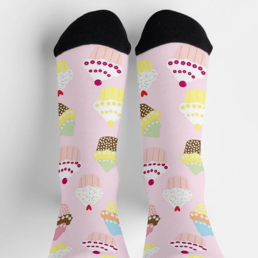 Cupcake Party Socken (Oben)
