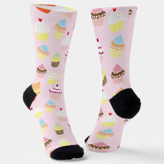 Cupcake Party Socken #2 (Gewinkelt)